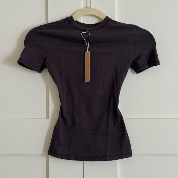 NWT Skims Cotton Jersey T- Shirt XXS - Picture 2 of 7